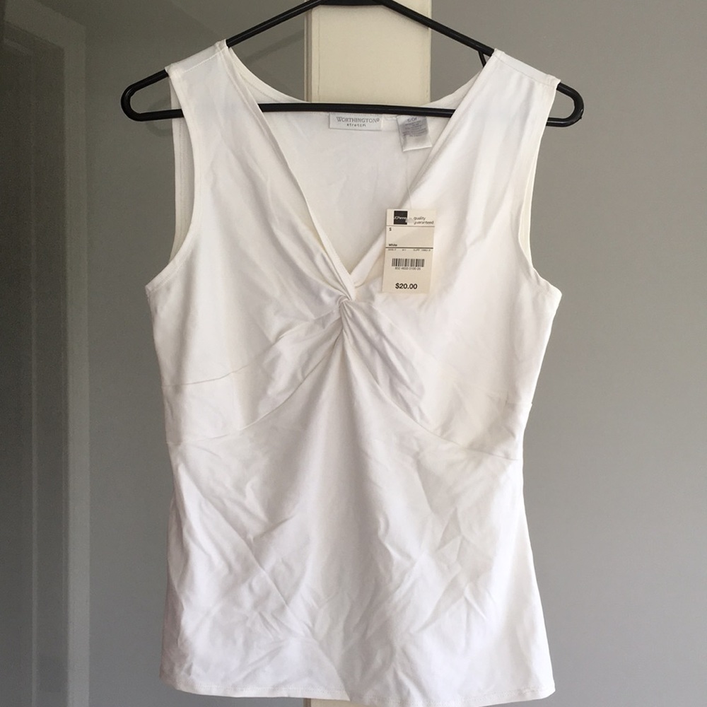 Worthington ruched tanktop